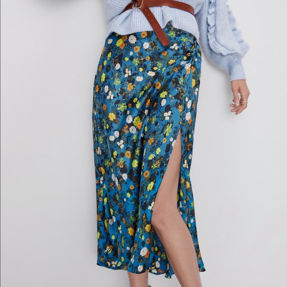 Zara floral print skirt - Picture 5 of 9